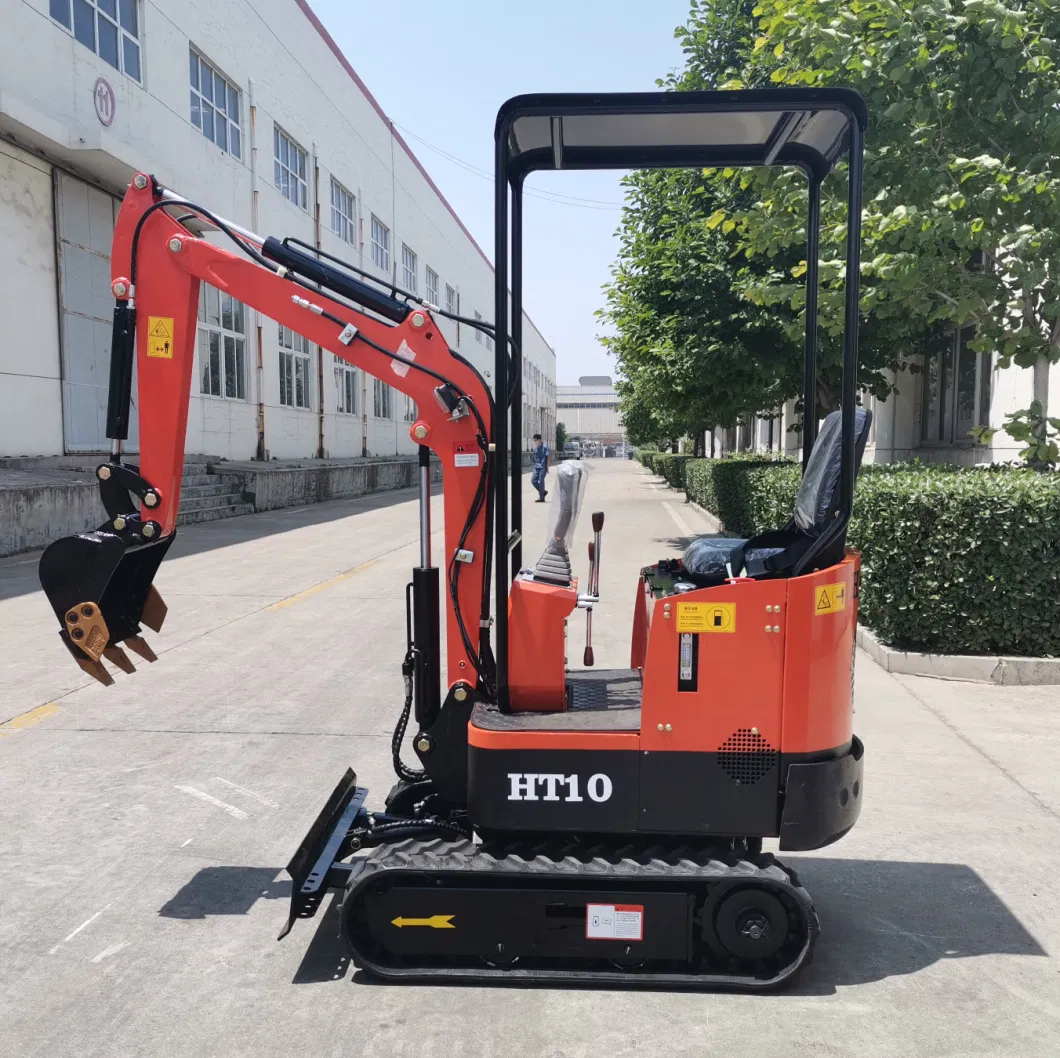 China Mini Excavator 0.8t Small Digger 1 Ton Excavator with Rubber Track