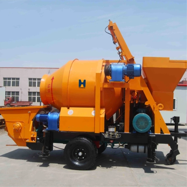 Factory Supply 30m3/H Diesel Portable Concrete Mixer with Pumps with Low Price in China