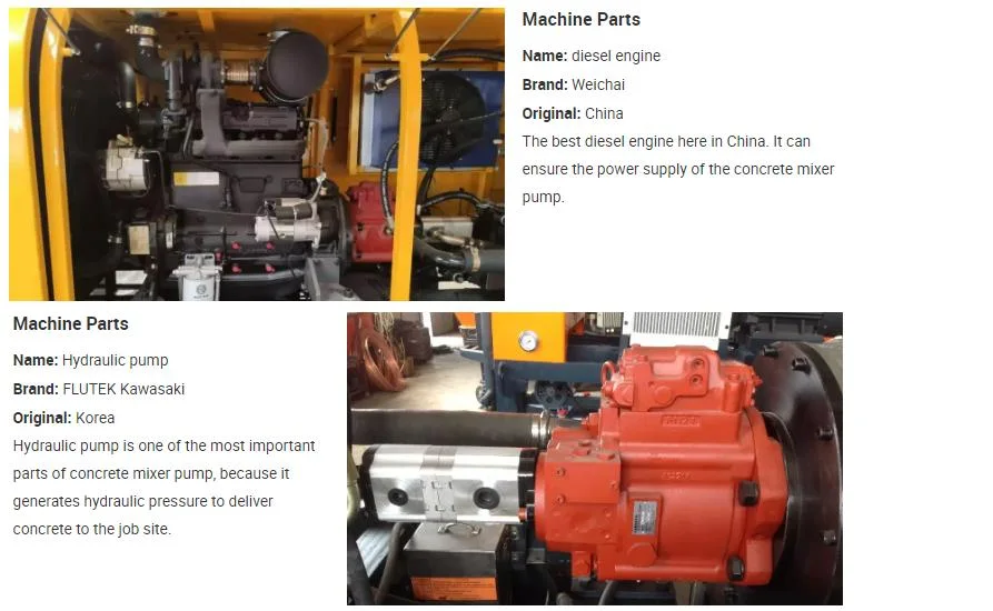 Mobile Small Concrete Pump Mixer with Factory Price for Sale