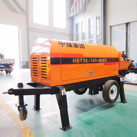 Mini Machine de pompage et de transport de béton, Portable, Mobile, Diesel, électrique, montée sur remorque, pompe de mélangeur de ciment, achats gratuits